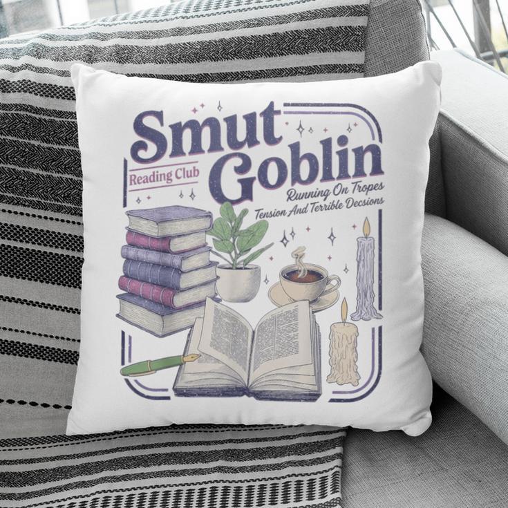 Smut Goblin Reading Club Book Lover Dark Academia Pillowcase