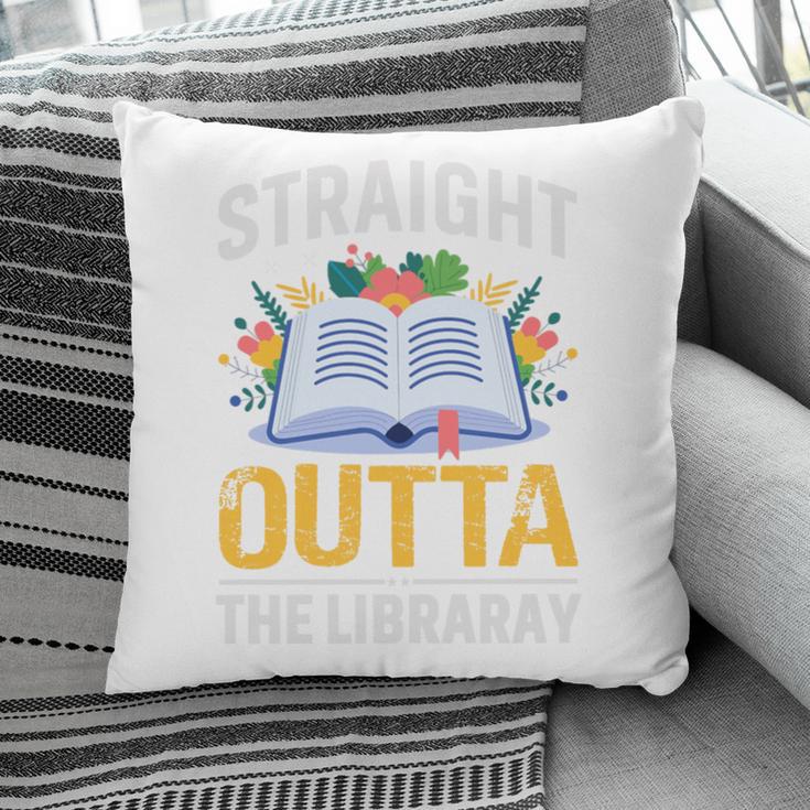 Straight Outta The Library Book Lover Men Women Premium Tri-Blend Pillowcase
