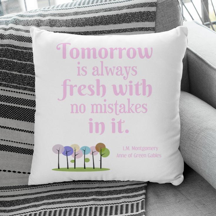 Tomorrow Is Fresh Anne Of Green Gables Book Quote Shirt Premium Tri-Blend Pillowcase