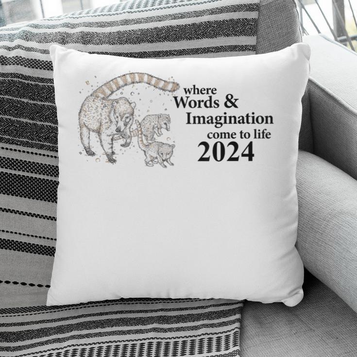 Tucson Festival Of Book TFOB 2024 Coatimundi Mascot Pillowcase