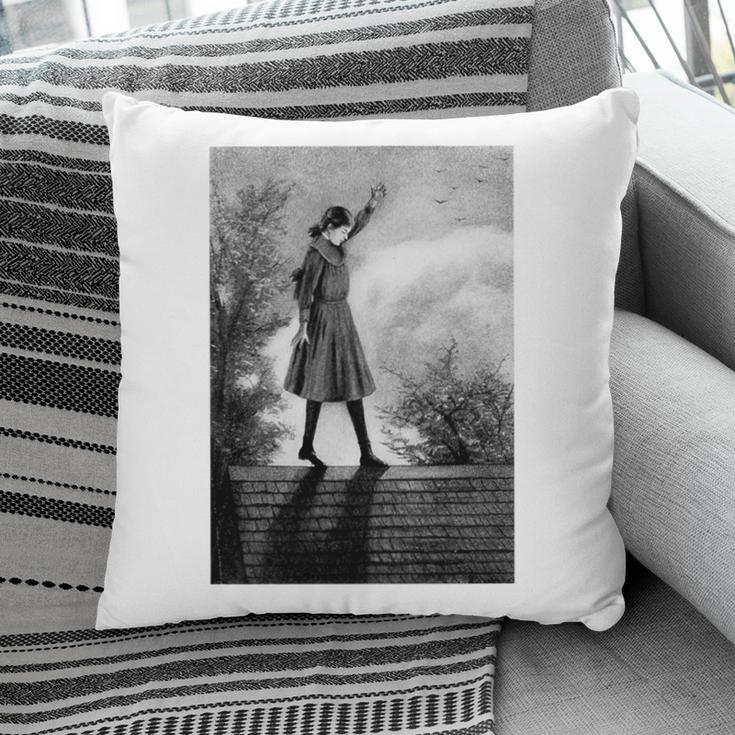 Vintage Anne Of Green Gables -Roof Scene From Book Premium Tri-Blend T-Shirt Pillowcase