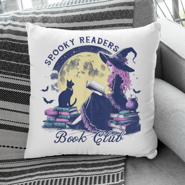 Vintage Sexy Witch Spooky Readers Book Lover Club Halloween Pillowcase