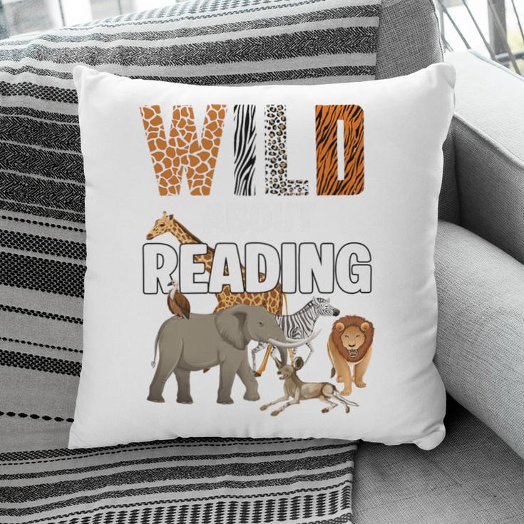 Wild About Reading Book Reader Book Nerd Book Reading Lover Premium Tri-Blend Pillowcase