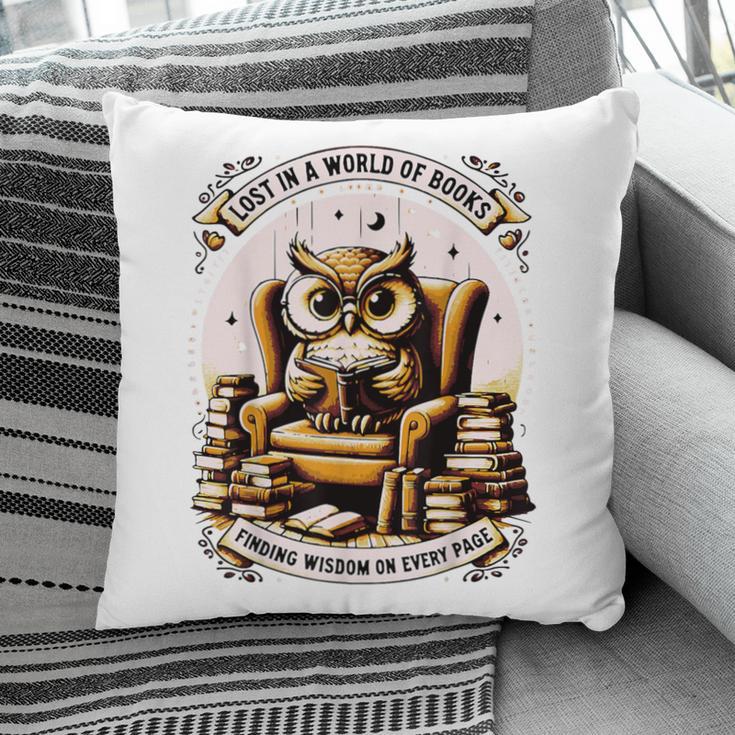 Wise Owl Reading Books Pillowcase