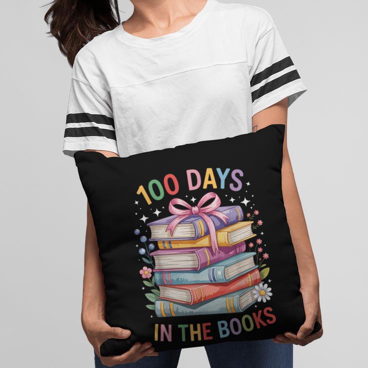 100 Days In The Books Cute Book 100 Days Of School Teachers Pillowcase