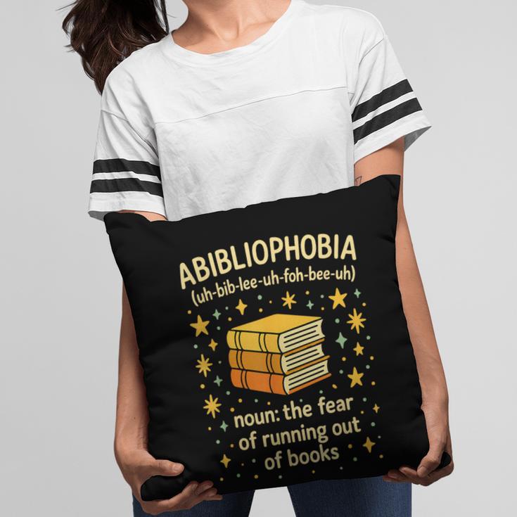 Abibliophobia Book Lover Reading Humor Graphic Pillowcase