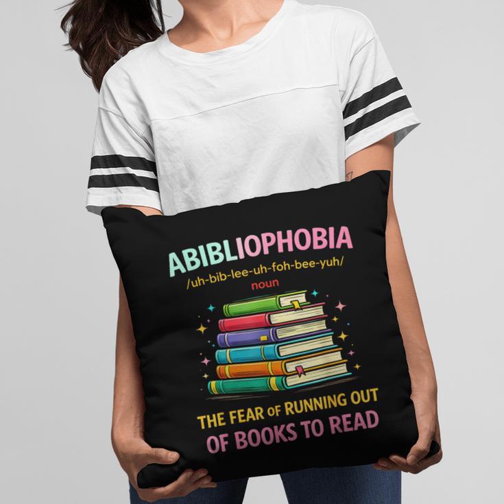 Abibliophobia Book Lovers Graphic Pillowcase