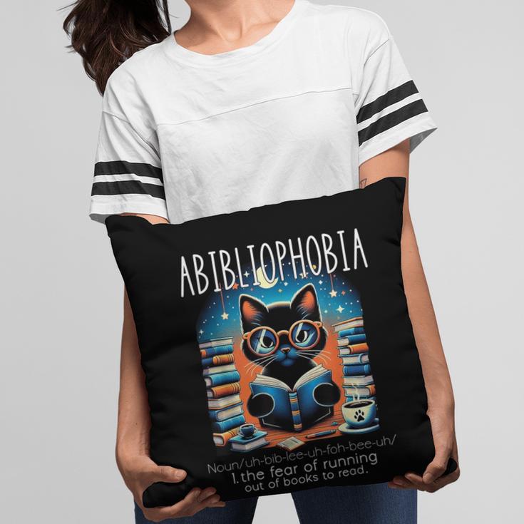 Abibliophobia Cat Reading Bookworm Reader Nerd For Men Women Girls Kids Pillowcase Abibliophobia Cat Reading Bookworm Reader Nerd For Men Women Girls Kids Pillowcase