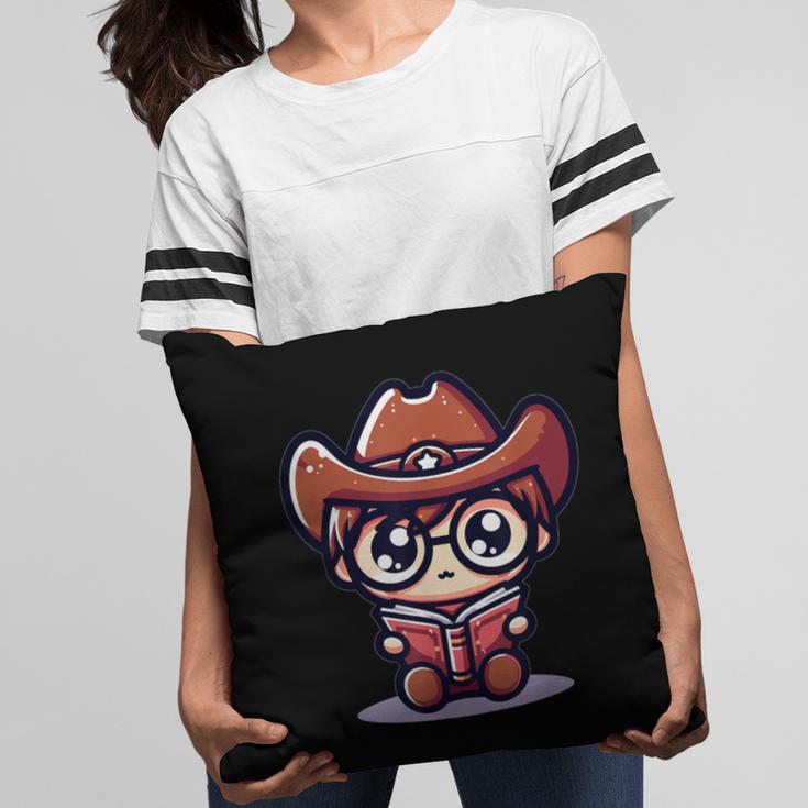 Adorable Book Lover Cowboy With Reading Glasses Cute Pillowcase