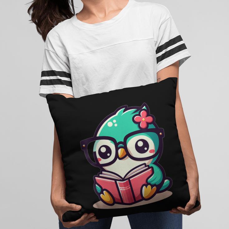 Adorable Book Lover Humming Bird With Reading Glasses Cute Pillowcase Adorable Book Lover Humming Bird With Reading Glasses Cute Pillowcase