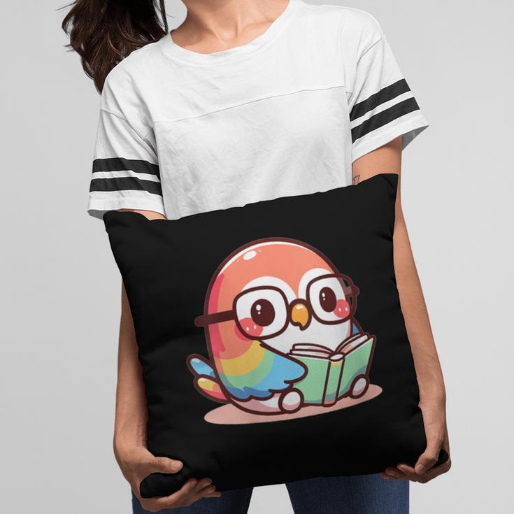 Adorable Book Lover Parrot With Reading Glasses Cute Pillowcase Adorable Book Lover Parrot With Reading Glasses Cute Pillowcase