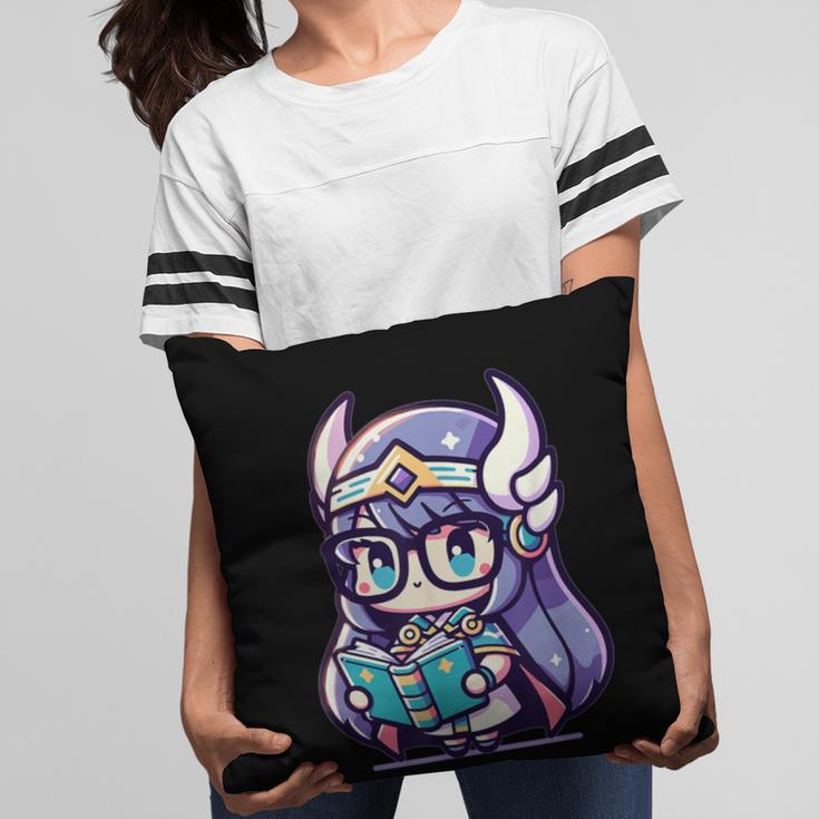 Adorable Book Lover Valkyrie With Reading Glasses Cute Pillowcase Adorable Book Lover Valkyrie With Reading Glasses Cute Pillowcase