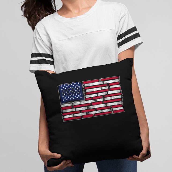 America US Flag Books Library Reading For Book Lover Reader Pillowcase