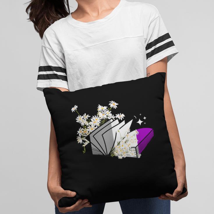 Asexual Book Lover LGBT Reading Pride Ace Flag Daisy Pillowcase