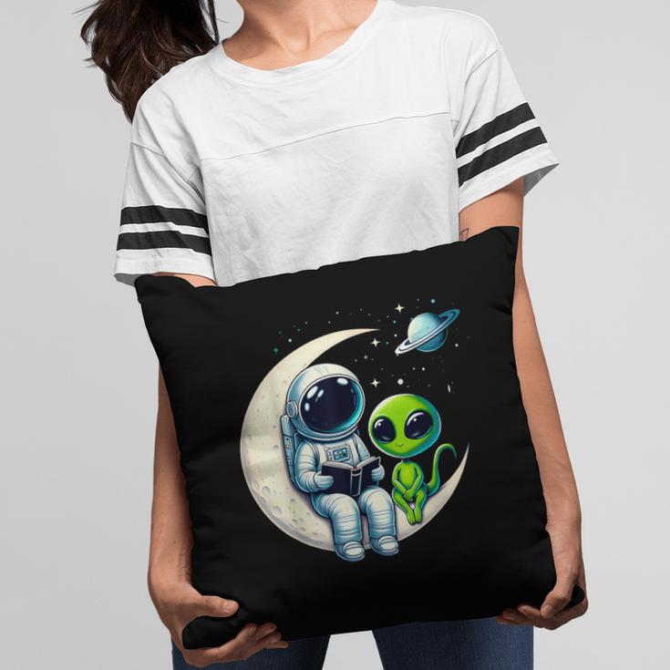 Astronaut Reading Book To Alien Shirt Moon Space Lover Kids Pillowcase Astronaut Reading Book To Alien Shirt Moon Space Lover Kids Pillowcase