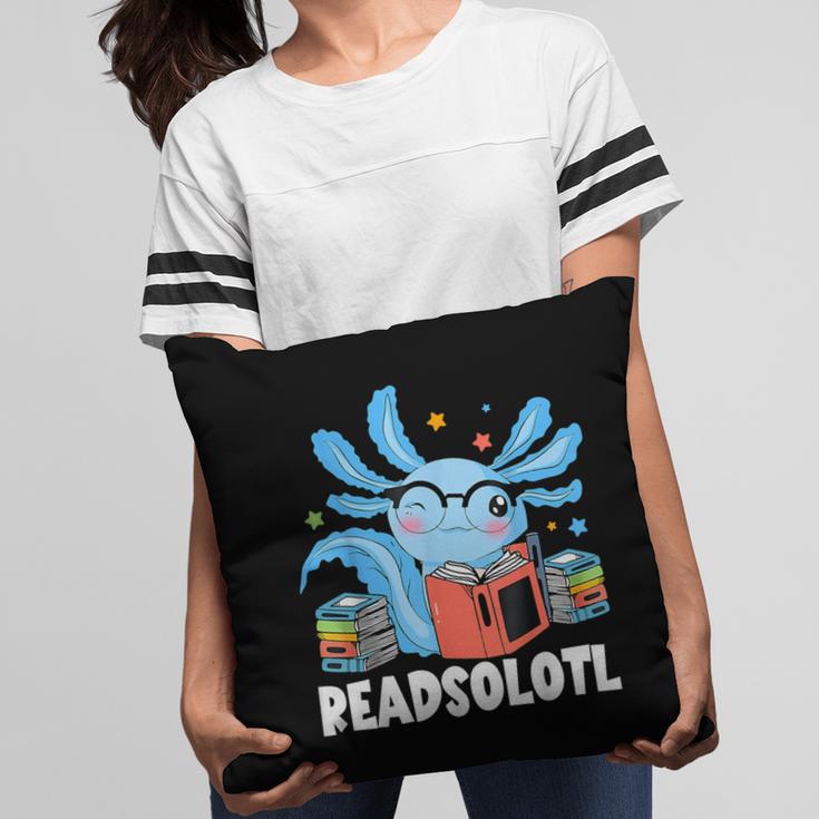 Axolotl Read Book Kawaii Reading Books For Men Women Pillowcase