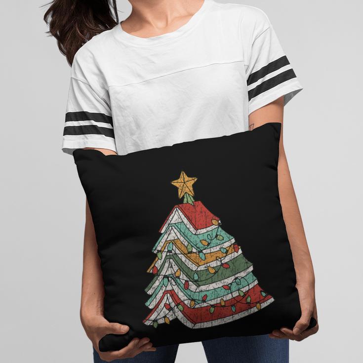 Book Christmas Tree For Librarians Book Lovers Pillowcase Book Christmas Tree For Librarians Book Lovers Pillowcase