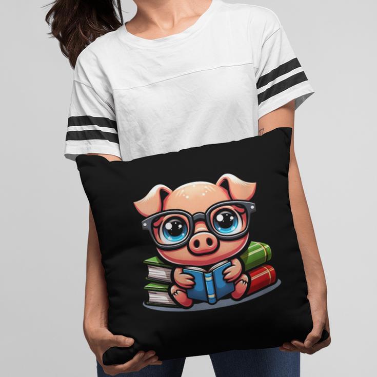 Book Lover Reading Pig Pillowcase Book Lover Reading Pig Pillowcase