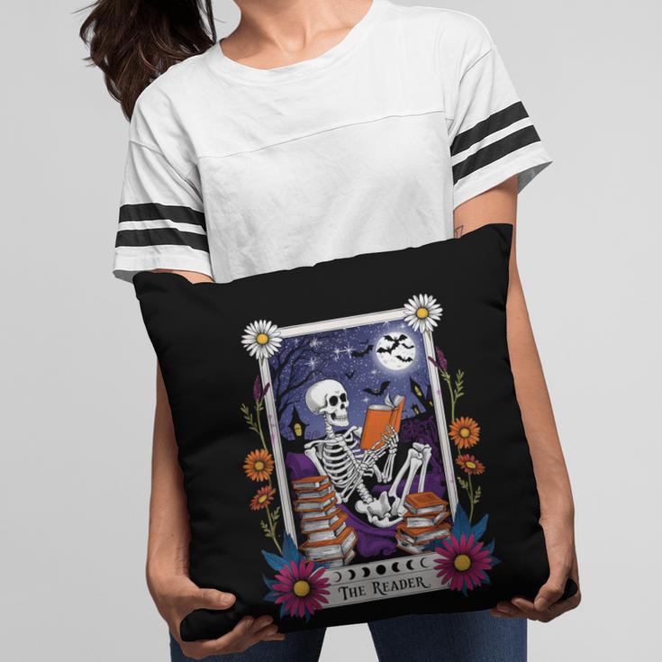 Book Lover Tarot Card The Reader Mystic Skeleton Pillowcase
