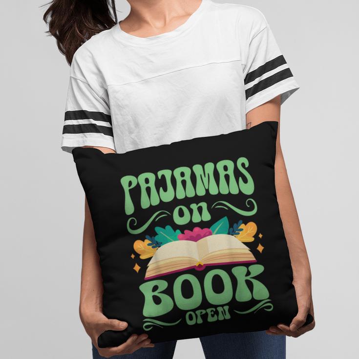 Book And Pajama Pajamas On Book Open Pillowcase