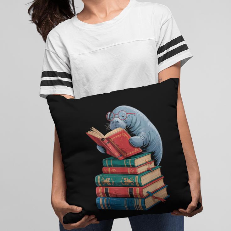 Book Reading Book Reader Manatees Sea Animal Sea Cow Manatee Pillowcase