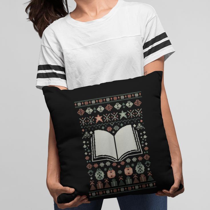 Book Reading Ugly Christmas Pillowcase