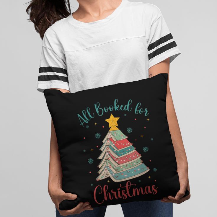 All Booked For Christmas Tree Book Bookish Christmas Pillowcase