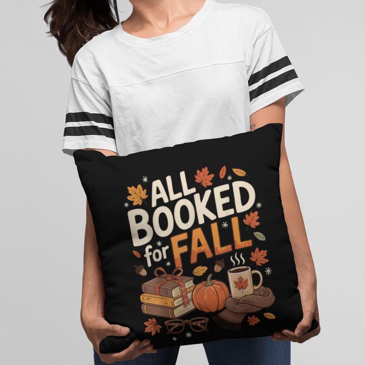 All Booked For Fall Pumpkin Books Thanksgiving Autumn Leaves Pillowcase