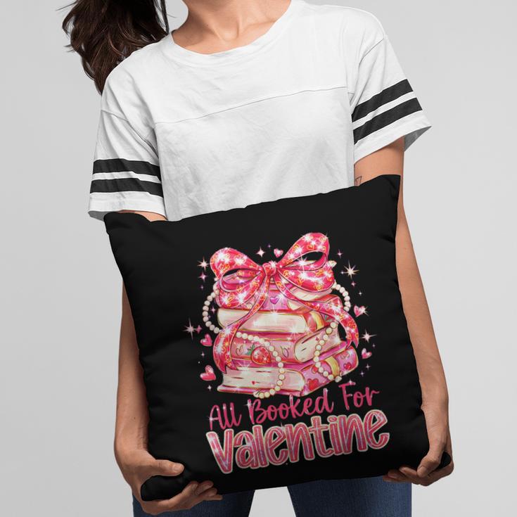 All Booked For Valentine Cute Pink Book Lover Aesthetic Pillowcase