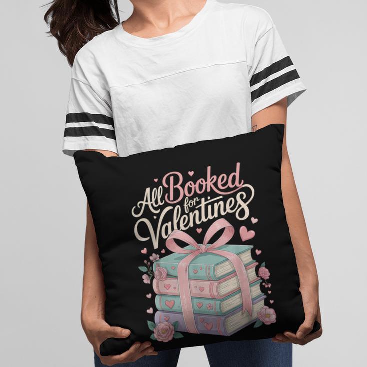 All Booked For Valentines Stacked Books Pillowcase