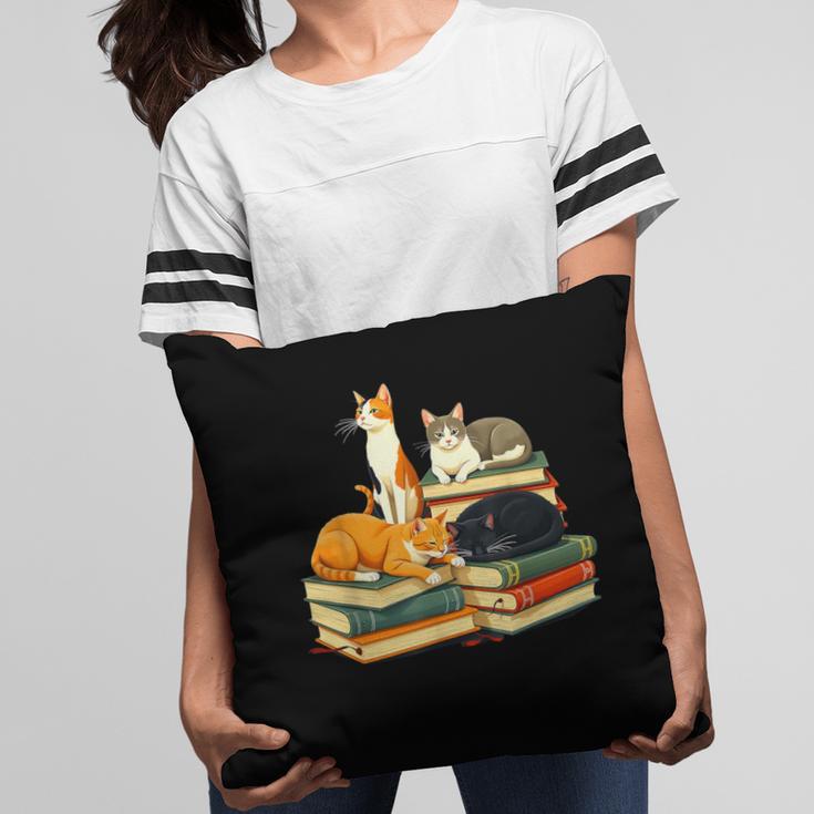 Bookish Cat Lover Cute Reading Squad Books & Kittens Love Pillowcase