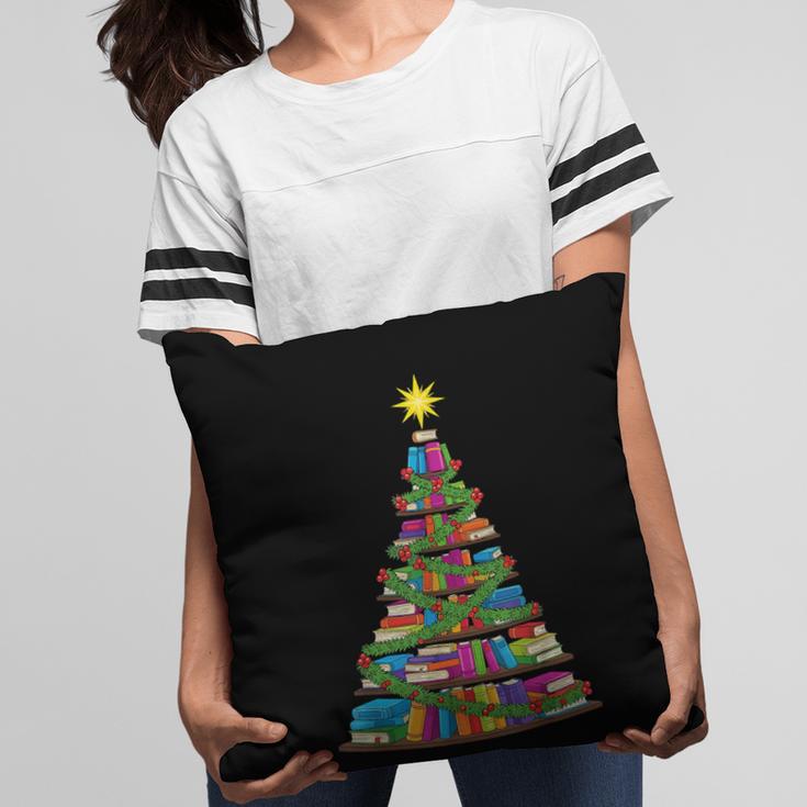 Bookmas Christmas Book Tree Book Lover English Teacher Pillowcase