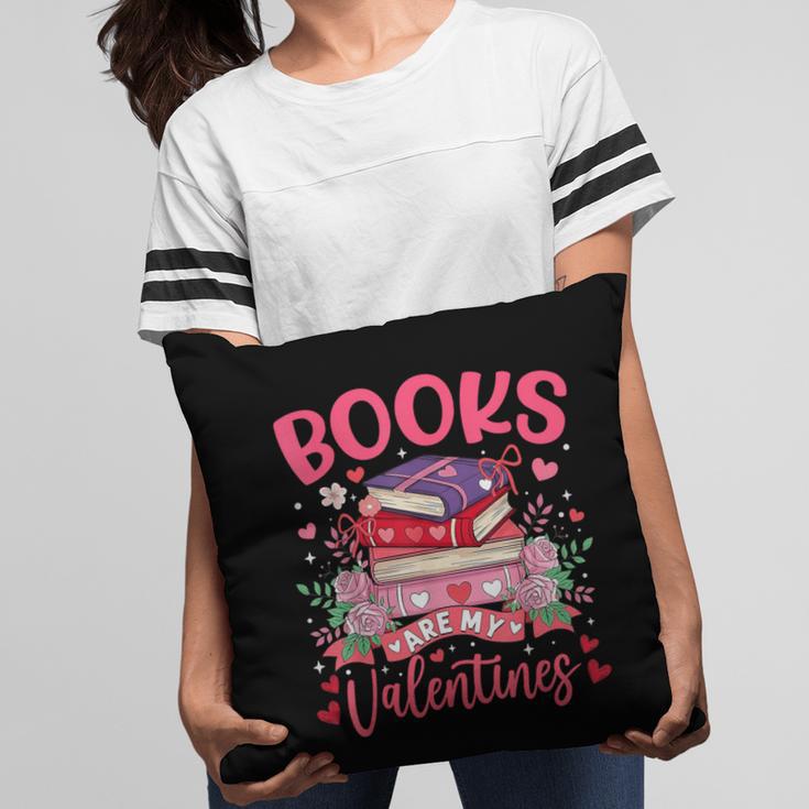 Books Are My Valentine Coquette Bow Book Flower Girl Women Pillowcase Books Are My Valentine Coquette Bow Book Flower Girl Women Pillowcase