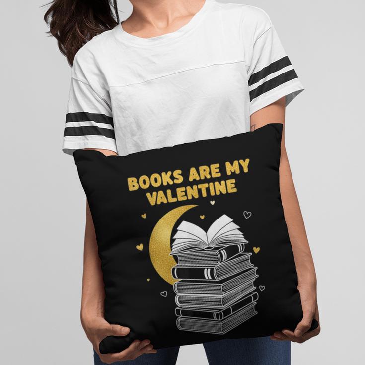 Books Are My Valentine Cute Book Lover Valentine's Day Pillowcase