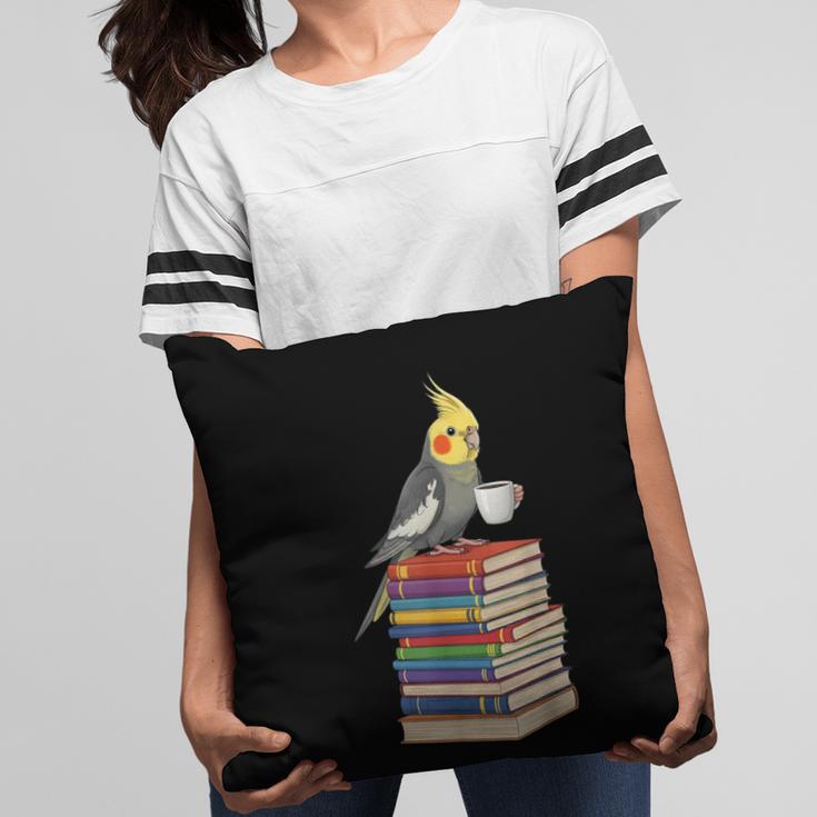 Bookworm Cockatiel Bird Reading Books Drinking Coffee Lover Pillowcase Bookworm Cockatiel Bird Reading Books Drinking Coffee Lover Pillowcase
