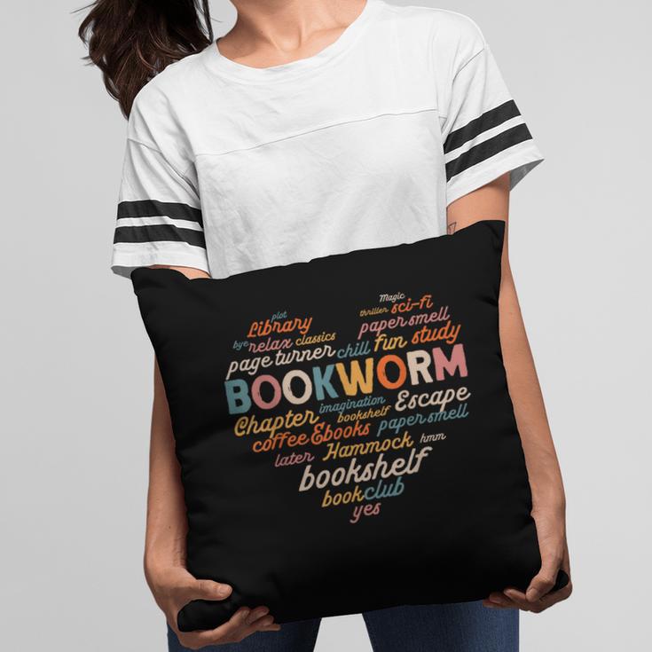 Bookworm Words Heart Book Lover Reader Reading Fun Pillowcase