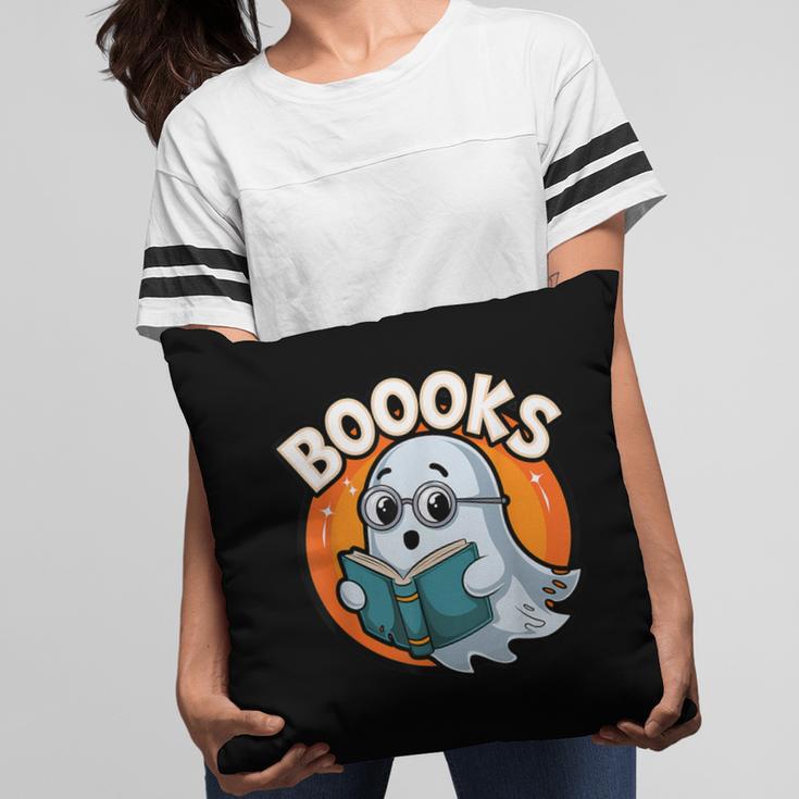 BOOOKS Cute Ghost Reading Books Halloween Pillowcase BOOOKS Cute Ghost Reading Books Halloween Pillowcase