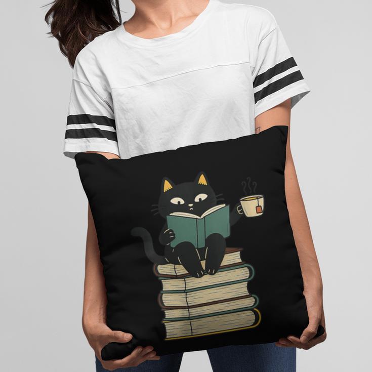 Cat Reading Book Pillowcase Cat Reading Book Pillowcase