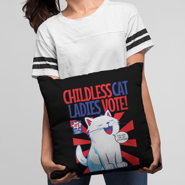 Childless Cat Ladies Vote Kamala Harris Cute Comic Book Cat Pillowcase