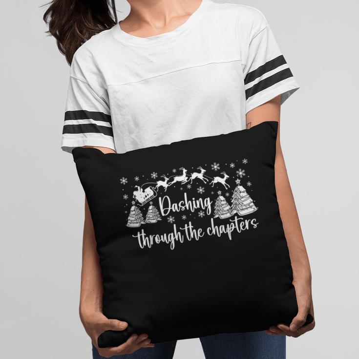 Christmas Book Lover Santa Dashing Through One More Chapter Pillowcase
