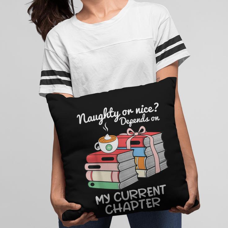 Christmas Book Lovers Naughty Or Nice Pillowcase