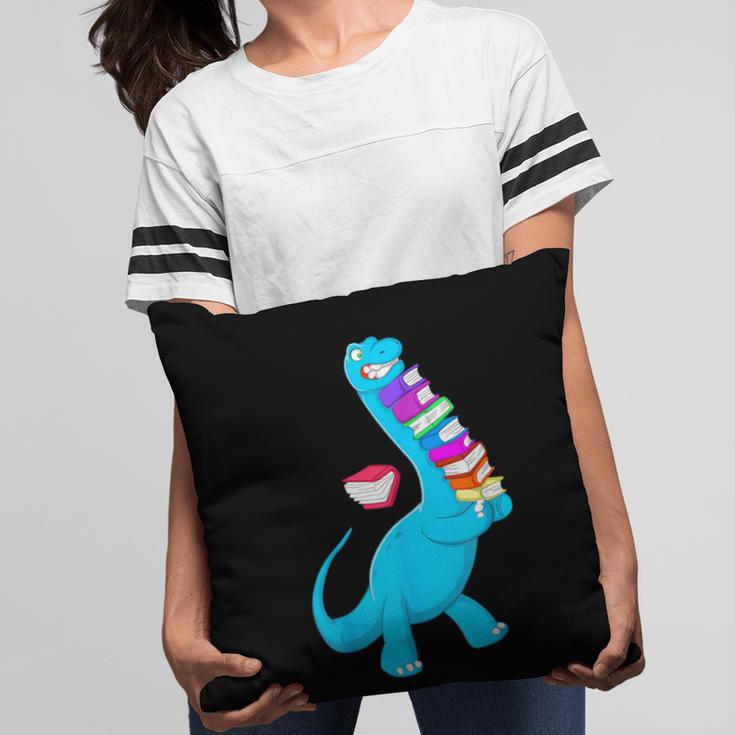 Cool Dinosaur Books Art For Men Women Libarian Book Lover Pillowcase