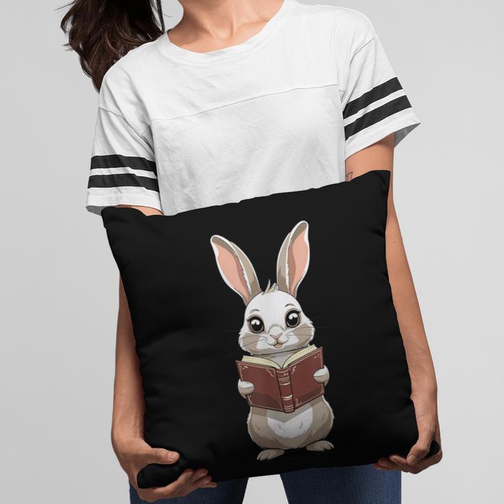 Cute Bookworm Bunny Reading For Kids And Teachers Pillowcase Cute Bookworm Bunny Reading For Kids And Teachers Pillowcase