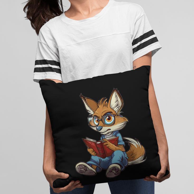 Cute Coyote With Book I Kids Coyote Pillowcase