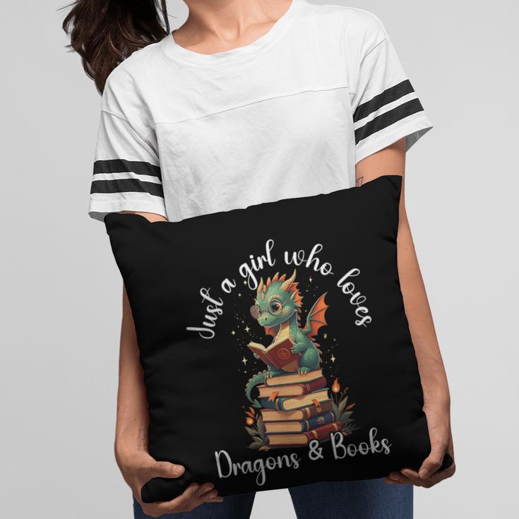 Cute Dragon Reading Book Bookworm Dragon And Books For Women Pillowcase
