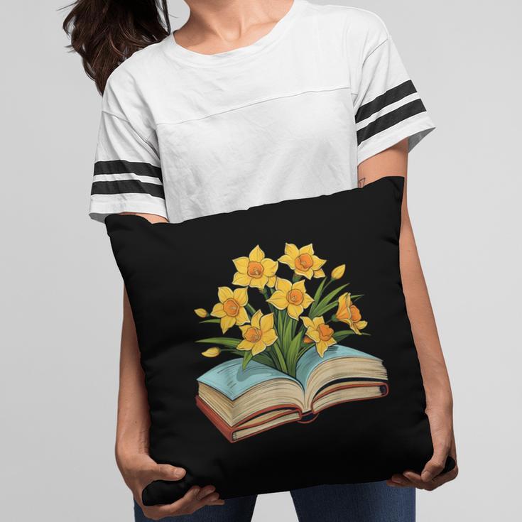 Daffodils Flowers Book Floral Pillowcase