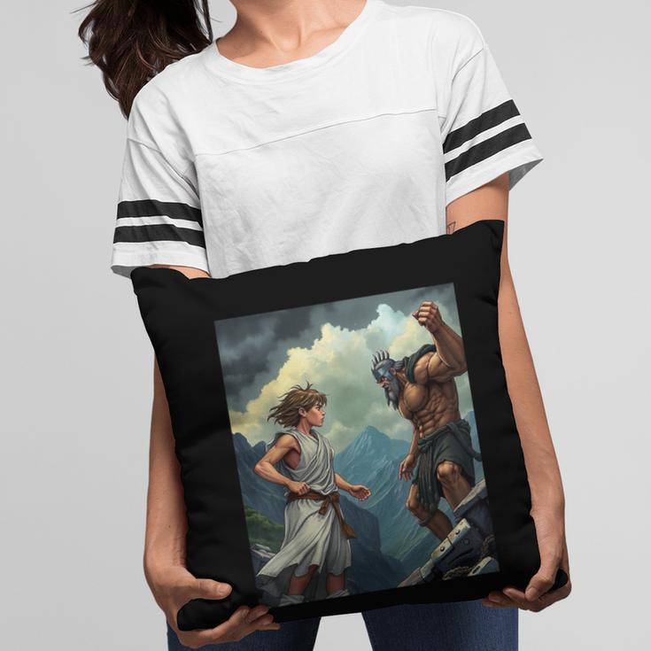 David And Goliath Bible Book Of Samuel King David Comic Pillowcase