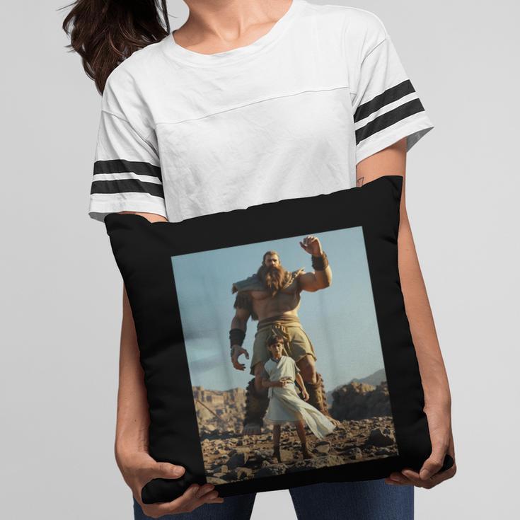David And Goliath Bible Book Of Samuel King David Pillowcase
