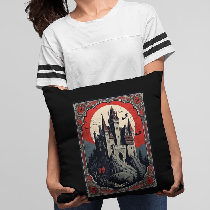 Dracula's Castle Book Cover Illustration Pillowcase