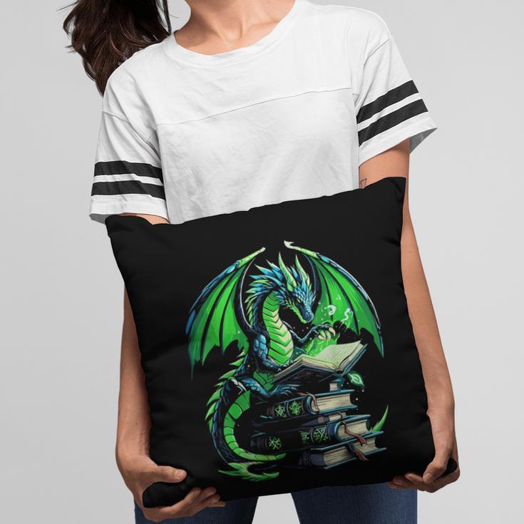 Dragon Reading Books Bookworm Pillowcase